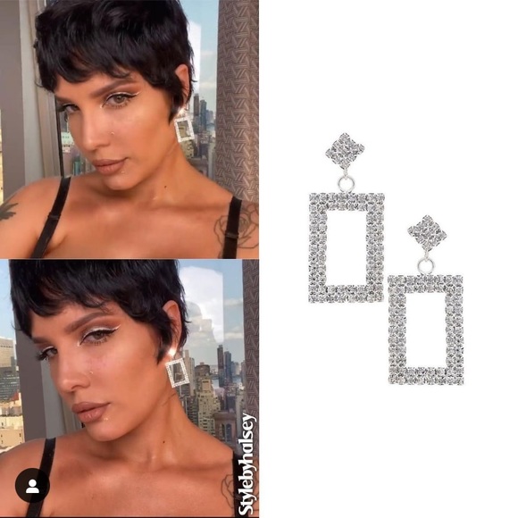 NWT Frasier Sterling Sweet and Sour cubic zirconia silver accent dangly earrings - Picture 8 of 10